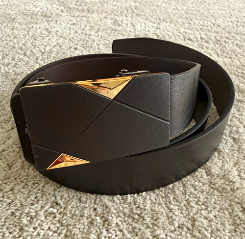 Eleganter gürtel schwarz gold - eleganter,