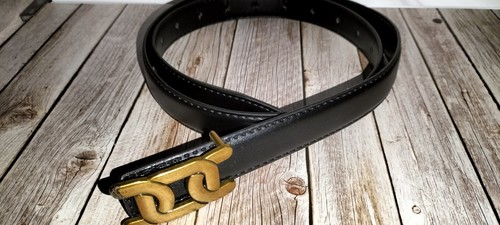 Gürtel schwarz gold schnalle - gold,