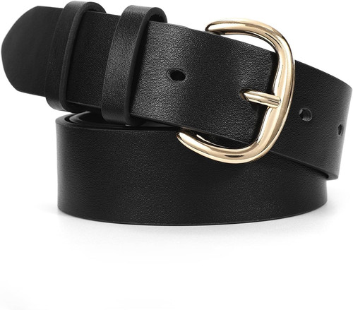 Gürtel damen leder - damen, schwarz