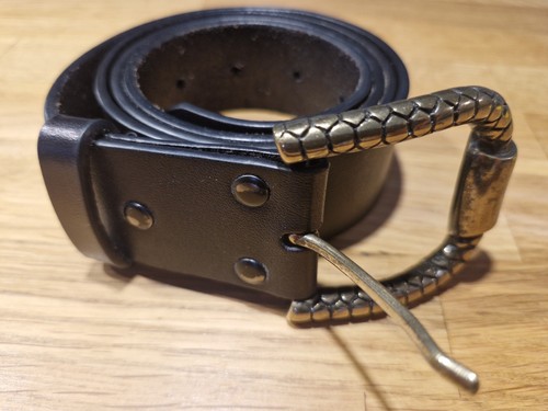 Damengürtel leder schwarz - damengürtel,