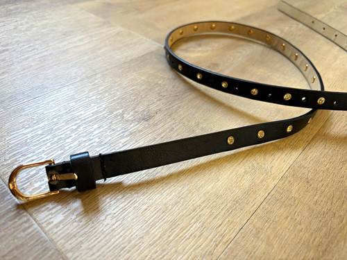 Damen leder nietengürtel - damen,