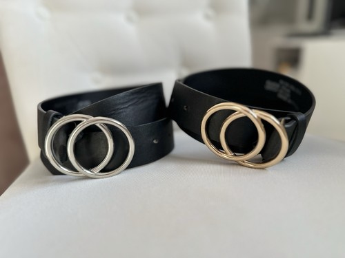 2er set gürtel schwarz - 2er,
